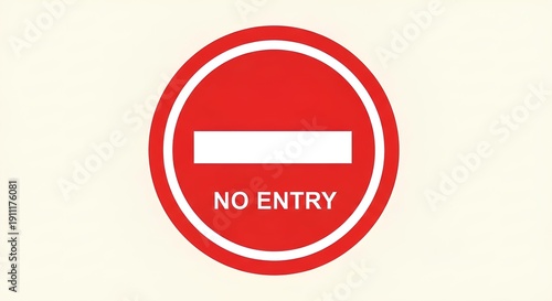 Free Download No Entry Sign Red Circle Prohibition Symbol - GFXLoad