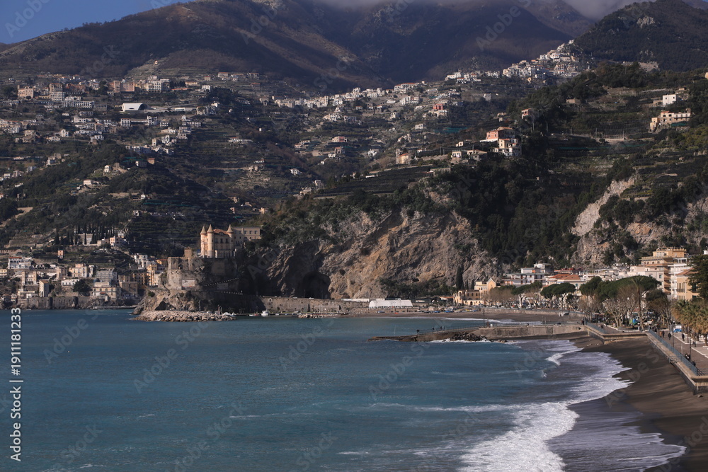 Fototapeta premium maiori, amalfi coast, italy