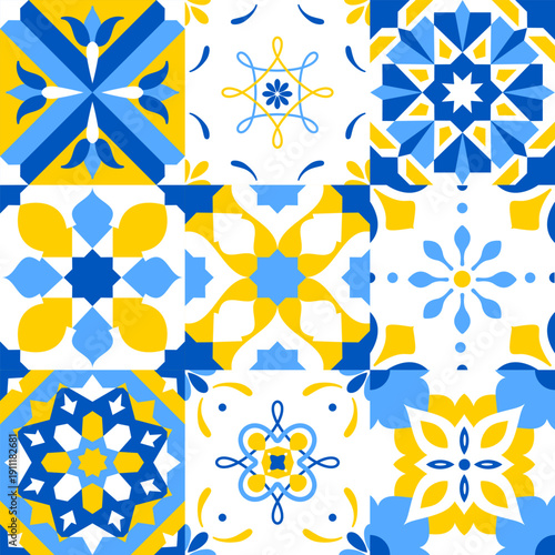 Fotografía Seamless pattern with portuguese tiles