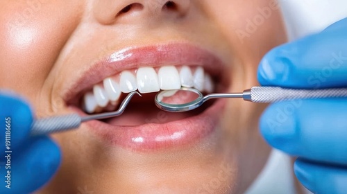 Cheerful boy enjoying a dental checkup with a caring dentist at clinic