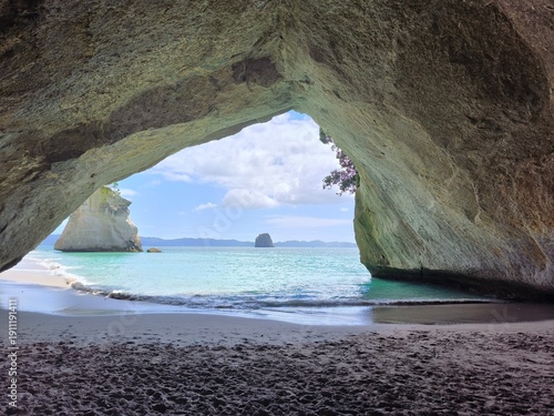 a large rock formation