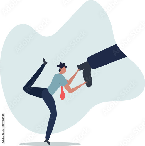 Keep pushing yourself, continue self development or self improve to overcome difficulty and success in business and career concept.person's life situation and his activities.