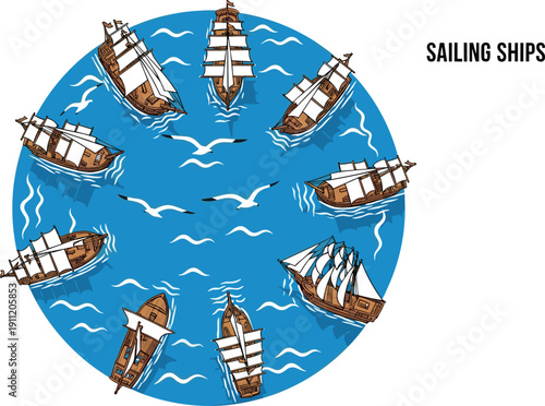 Black vector rose heart, burning thorns, burgundy flower bouquet, lotus flower icons, sailing ships, and top view landscape architecture design elements.