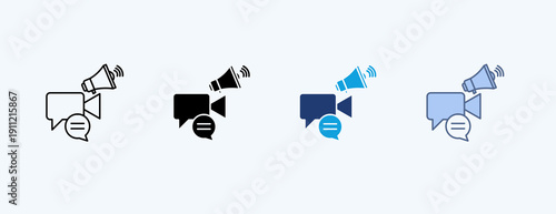 Brand Storytelling Multiple Icon Illustration Vector