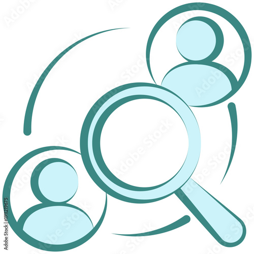 Competitor Research Hand Drawn Dual Tone Color Icon, Mini Illustration For Modern Concept, Ui, Ux Web And App Development. Related To Seo And Online Marketing.