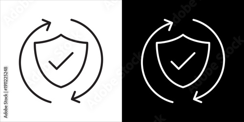 Prevention Icon Sheet Black And White