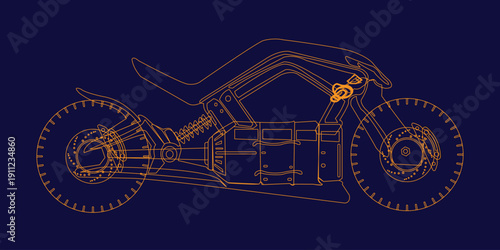 super fast and sophisticated motorbike	