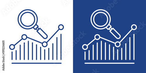 Due Diligence Blue And White Icon Style Collection