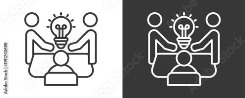 Practice Icon Set Vector Collection Isolated In Black And White