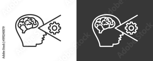 Knowledge Icon Set Vector Collection Isolated In Black And White