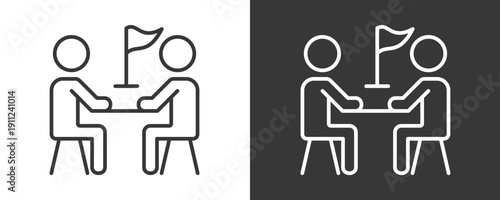 Mentoring Icon Set Vector Collection Isolated In Black And White
