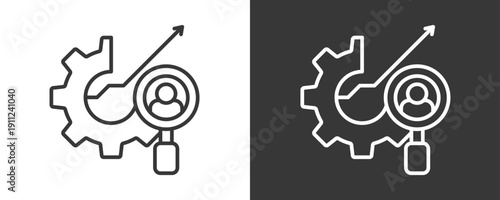Evolve Icon Set Vector Collection Isolated In Black And White