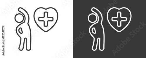Exercise Icon Set Vector Collection Isolated In Black And White