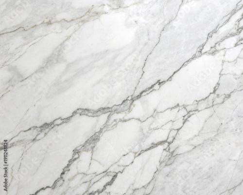White Carrara Marble Texture Background with Elegant Grey Veins