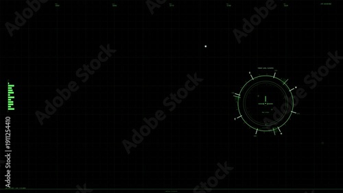 Wallpaper Mural Hud animation for webdesign in science fiction space for web designers with futuristic graphics and interface elements Torontodigital.ca