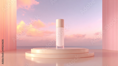 cosmetic on podium beige 