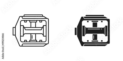 USB Connector Illustration with Detailed Internal Structure on White Background