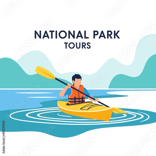 Scenic Kayaking Adventure Experience In Pristine Mountainous National Park