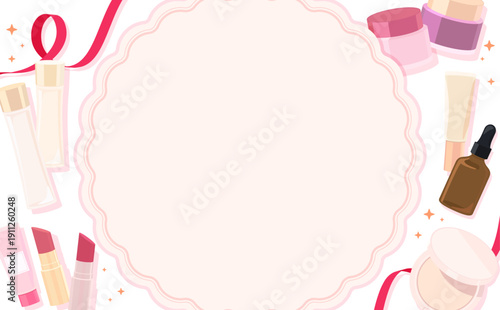 母の日のコスメフレーム_文字・背景なし_横