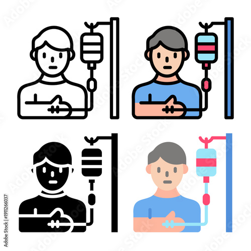 Chemotherapy Icon set collection � Complete icon pack collection for Diagnosis Cancer theme needs