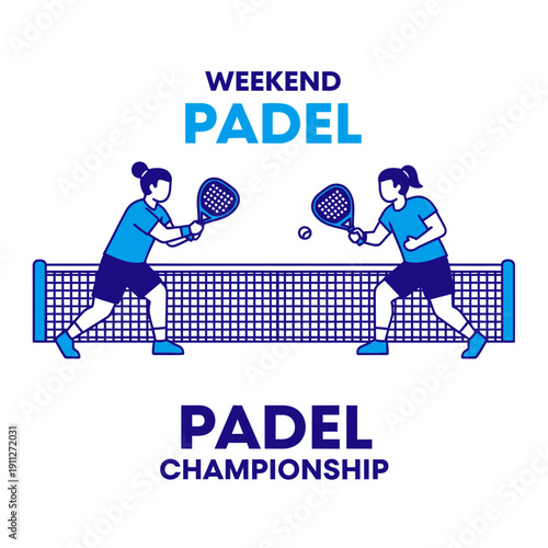 Dynamic Padel Duo Competes In Weekend Tournament Championship Action