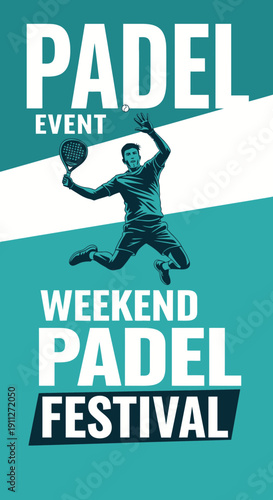 Dynamic Padel Event Weekend Festival Action