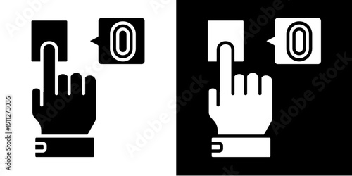 Touch Id Icon Set White Glyph Style Collection