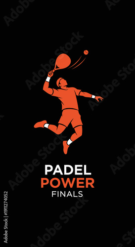 Dynamic Padel Player In Action Celebrating Championship Victory