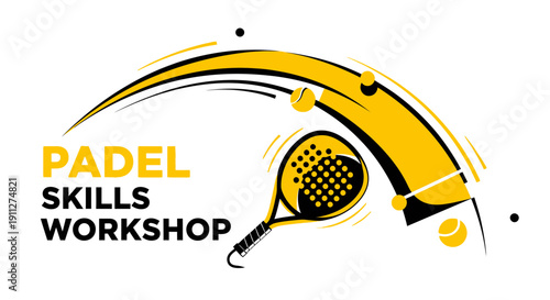 Dynamic Padel Training And Development Event Graphics