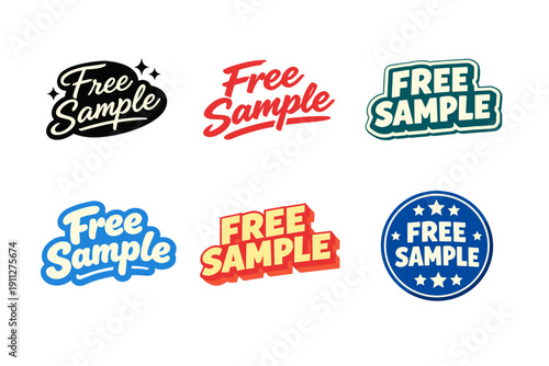 Free sample logos collection in various designs and colors