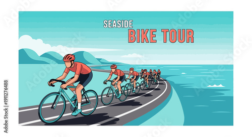 Dynamic Seaside Cycling Adventure Tour Through Scenic Coastal Routes