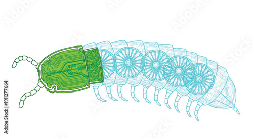 Seamless Digital Ecosystem Wireframe: Conceptual Design for AI, Future Tech, and System Analysis