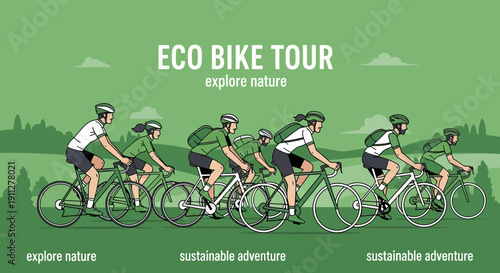 Eco-Friendly Cycling Excursion Through Scenic Landscapes and Exploration Adventure
