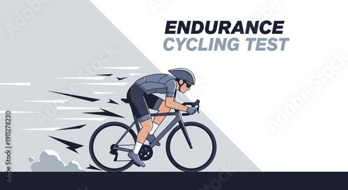 Endurance Cycling Test Motivational Graphic For Sport And Fitness Campaigns