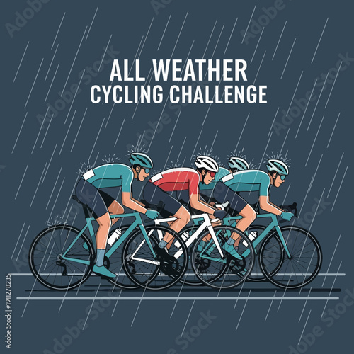 Endurance Cyclists Brave Downpour In Grueling All Weather Challenge Event