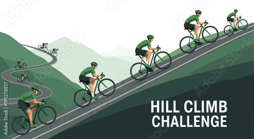 Epic Hill Climb Cycling Race Competition