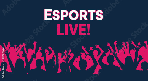 Esports Live Audience Cheering Spectators Event Celebration