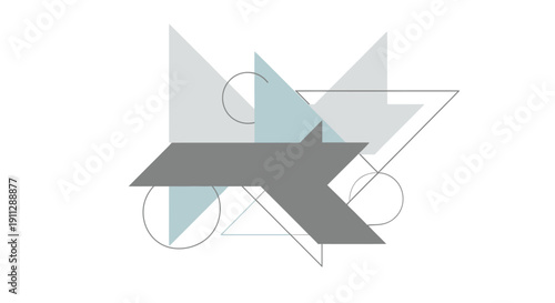 Geometric Shapes in Abstract Composition.