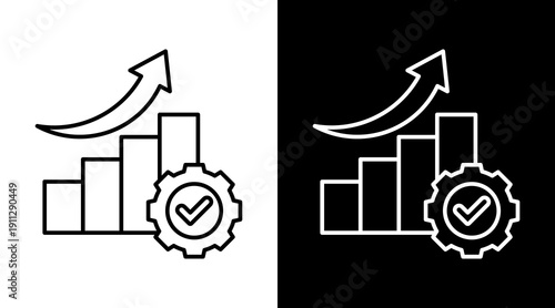 Improvement White Icon Set Design