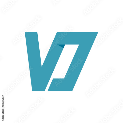 Geometric VO Logo illustration