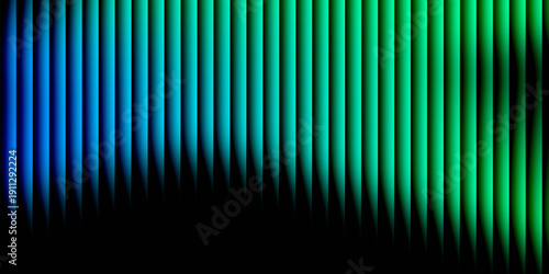 Photography Abstract Gradient of Blue to Green Vertical Stripes