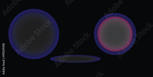 abstract background with purple circles