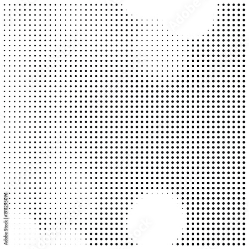 Black and white dotted halftone background