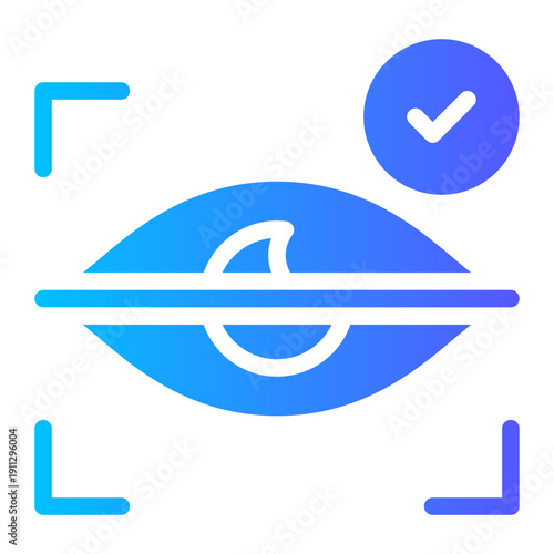 eye scanner gradient icon
