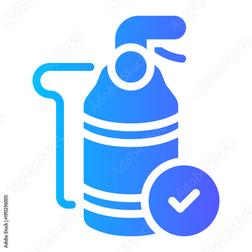 fire extinguisher gradient icon