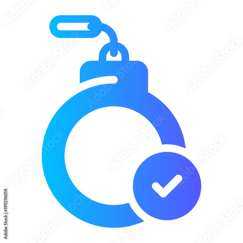handcuffs gradient icon