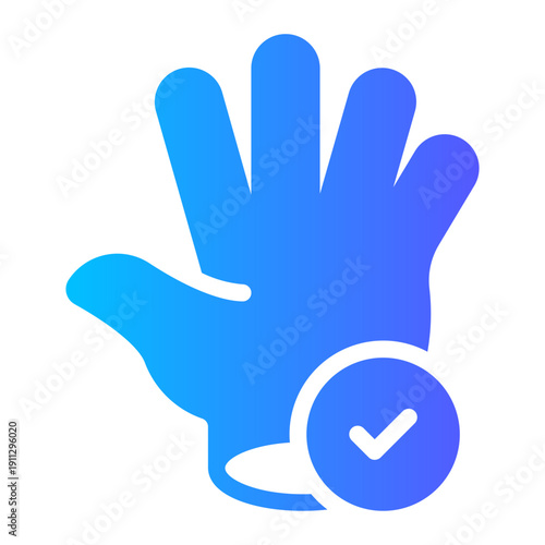 glove gradient icon