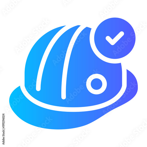 helmet gradient icon