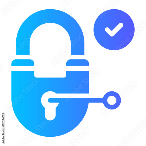 padlock gradient icon