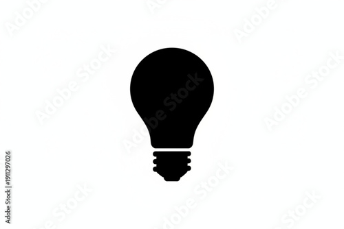 Illuminating Idea: A simple yet powerful illustration of a light bulb, symbolizing innovation, ideas, and the spark of creativity.